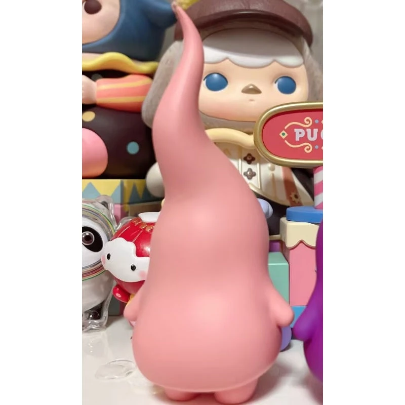 PUCKY Beanie Orange Pink Beans Figure Limited Edition 4 PUCKY Beanie Orange Pink Beans Figure Limited Edition - Image 4