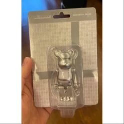 Bearbrick PLUS Silver 100% Limited Medicom Be@rbrick