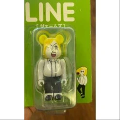 Bearbrick LINE JAMES GREEN 100% Limited Medicom Be@rbrick -Toysez 77 3
