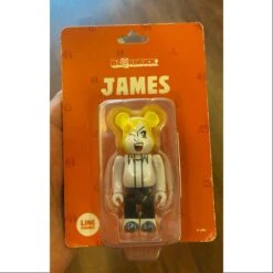 Bearbrick LINE JAMES Orange 100% Limited Medicom Be@rbrick