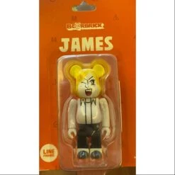 Bearbrick LINE JAMES Orange 100% Limited Medicom Be@rbrick -Toysez 84 3